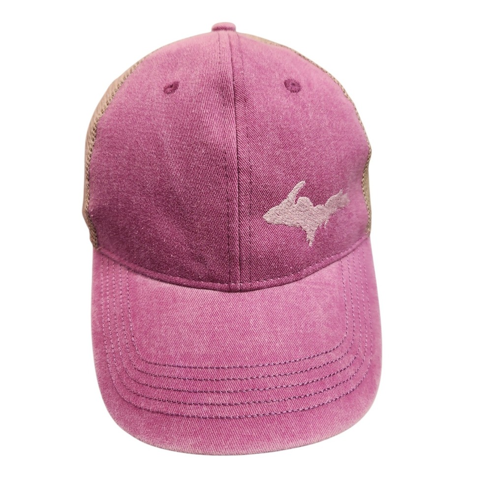 906 Hunting‎ Club Riley Pink Washed Mesh Trucker Hat Men's Snapback